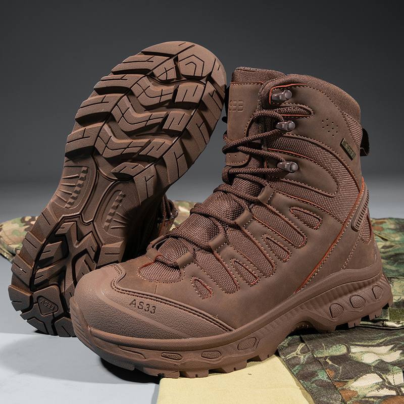 Hunting Outdoor Brands - รองเท้าบู๊ททางยุทธวิธีใหม่ ยี่ห้อทหาร สำหรับผู้ชาย ล่าสัตว์ เดินป่า รองเท้าผู้หญิง