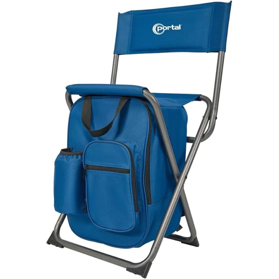 Hunting And Fishing Outdoor Chairs - เก้าอี้เป้สะพายหลังแบบมีพนักพิงและตู้เย็นในตัว สำหรับกิจกรรมกลางแจ้ง เช่น ตกปลา ตั้งแคมป์ เดินป่า