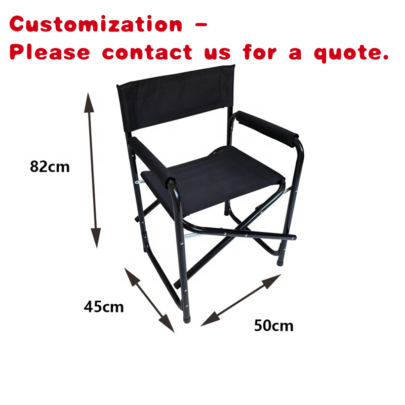 Hunting And Fishing Outdoor Chairs - เก้าอี้ผู้กำกับพับได้แบบพกพาสำหรับกิจกรรมกลางแจ้ง ทำจากผ้า Oxford เหมาะสำหรับตั้งแคมป์ เดินป่า ตกปลา