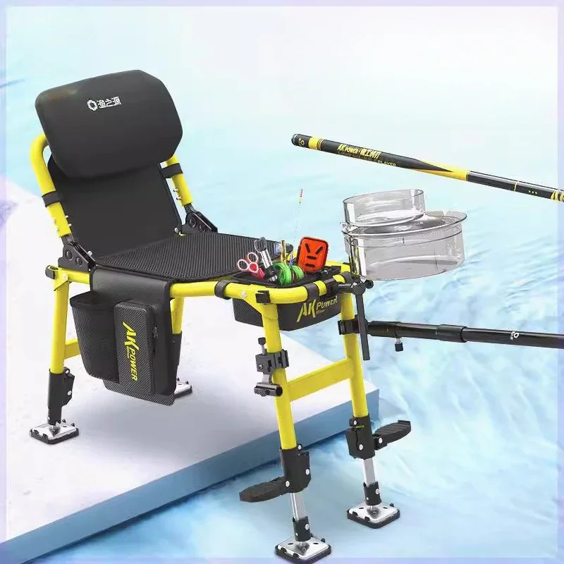 Hunting And Fishing Outdoor Chairs - เก้าอี้ตกปลาคุณภาพสูงสไตล์นอร์ดิก พกพาสะดวก ออกแบบตามหลักสรีรศาสตร์ เหมาะสำหรับการล่าสัตว์ ชุดเก้าอี้ตกปลา เฟอร์นิเจอร์กลางแจ้งเพื่อการพักผ่อน