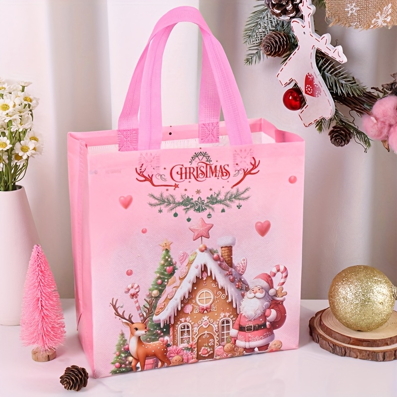 4/8 ชิ้นถุงผ้าคริสต์มาสสีชมพูพ - Elk Bugle Call บทวิจารณ์และราคา