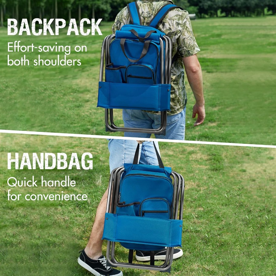 เก้าอี้เป้สะพายหลังแบบมีพนักพิ - Hunting And Fishing Outdoor Chairs บทวิจารณ์และราคา