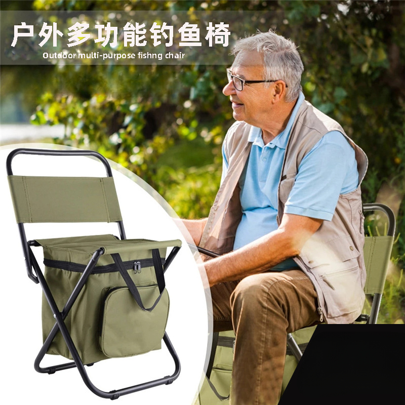 2 in 1 พับเก้าอี้ตกปลากระเป๋าต - Hunting And Fishing Outdoor Chairs บทวิจารณ์และราคา