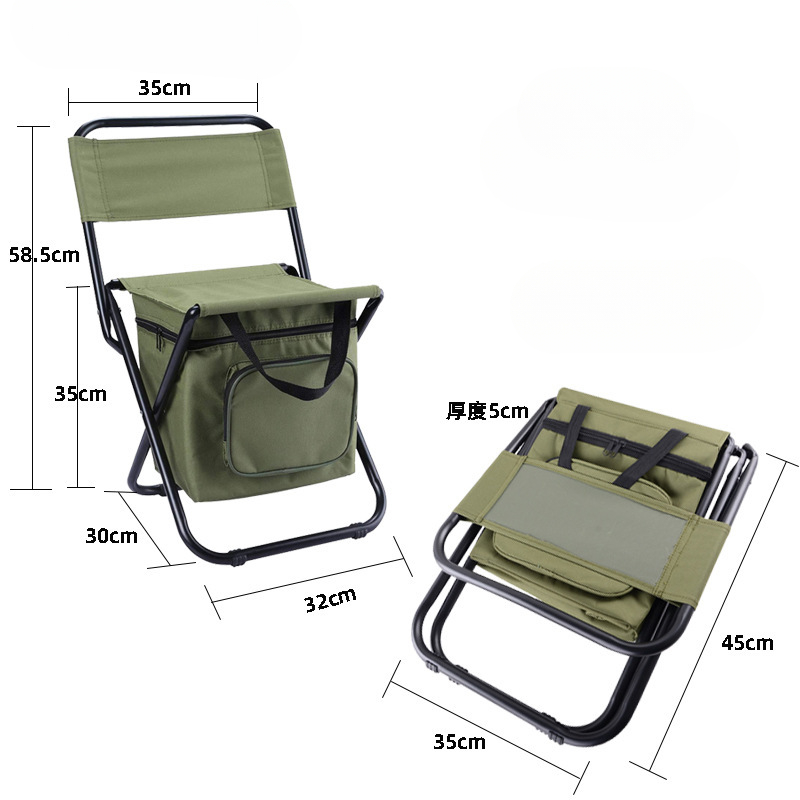 2 in 1 พับเก้าอี้ตกปลากระเป๋าต - Hunting And Fishing Outdoor Chairs บทวิจารณ์และราคา