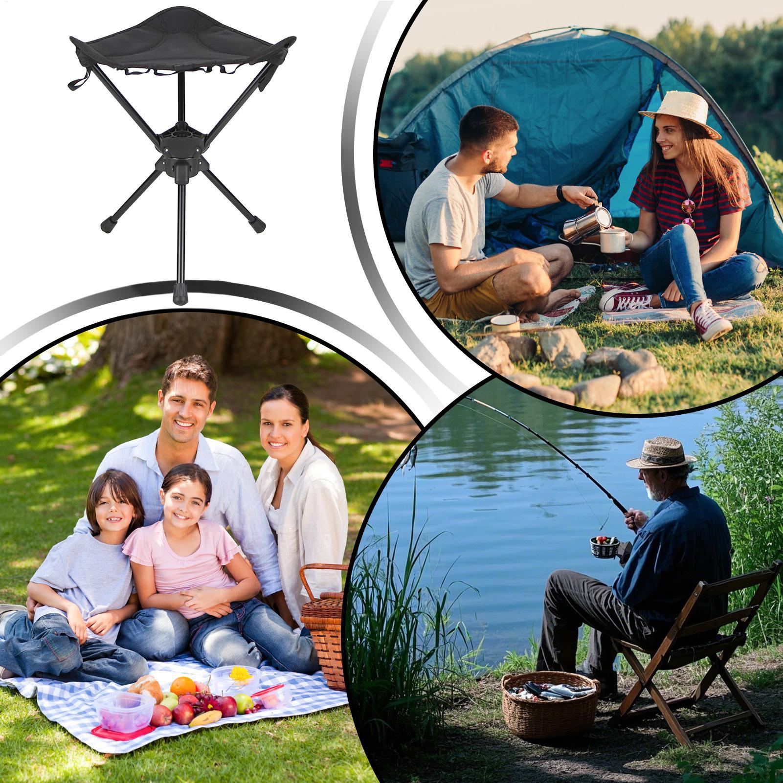 เก้าอี้พับได้แบบพกพา หมุนได้ ส - Hunting And Fishing Outdoor Chairs บทวิจารณ์และราคา