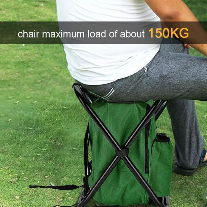 2 in 1 พับเก้าอี้ตกปลากระเป๋าต - Hunting And Fishing Outdoor Chairs บทวิจารณ์และราคา
