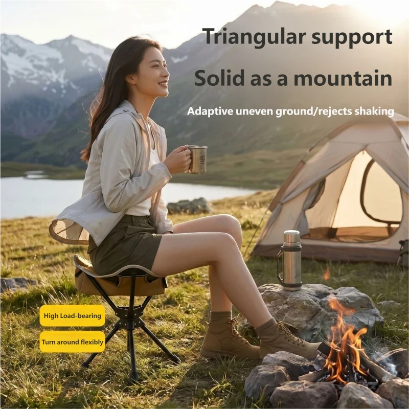 360 °   เก้าอี้พับได้แบบสามขา  - Hunting And Fishing Outdoor Chairs บทวิจารณ์และราคา