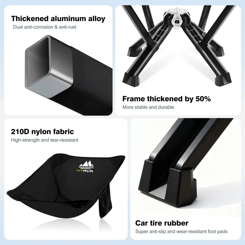 เก้าอี้พับอลูมิเนียมแบบหนาพิเศ - Hunting And Fishing Outdoor Chairs บทวิจารณ์และราคา