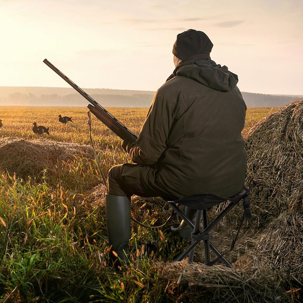 เก้าอี้พับได้แบบพกพา 2 ชิ้น น้ - Hunting And Fishing Outdoor Chairs บทวิจารณ์และราคา