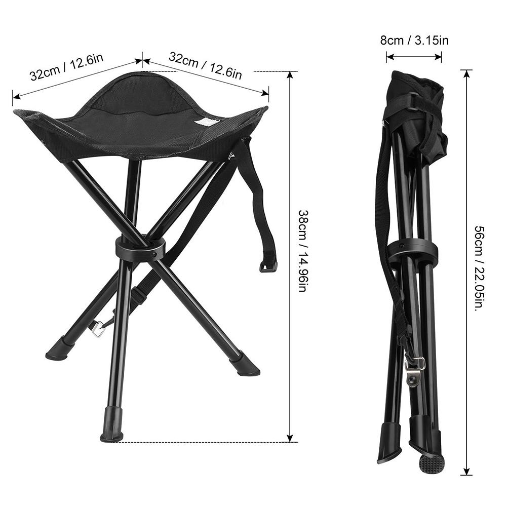เก้าอี้สามขาแบบพกพาพับได้พร้อม - Hunting And Fishing Outdoor Chairs บทวิจารณ์และราคา