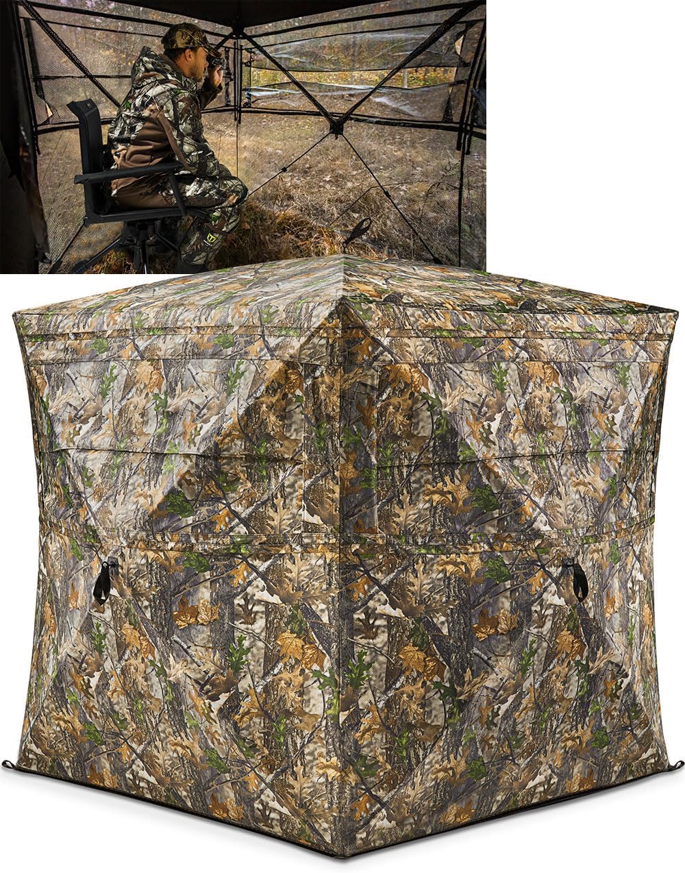 เต็นท์พรางตัวสำหรับล่าสัตว์กลา - Hunting Blind Fabric บทวิจารณ์และราคา